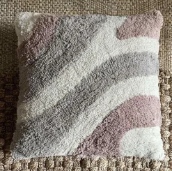 MOUD Home Flow Pudebetræk 50x50 cm, Beige/Grå/Brun