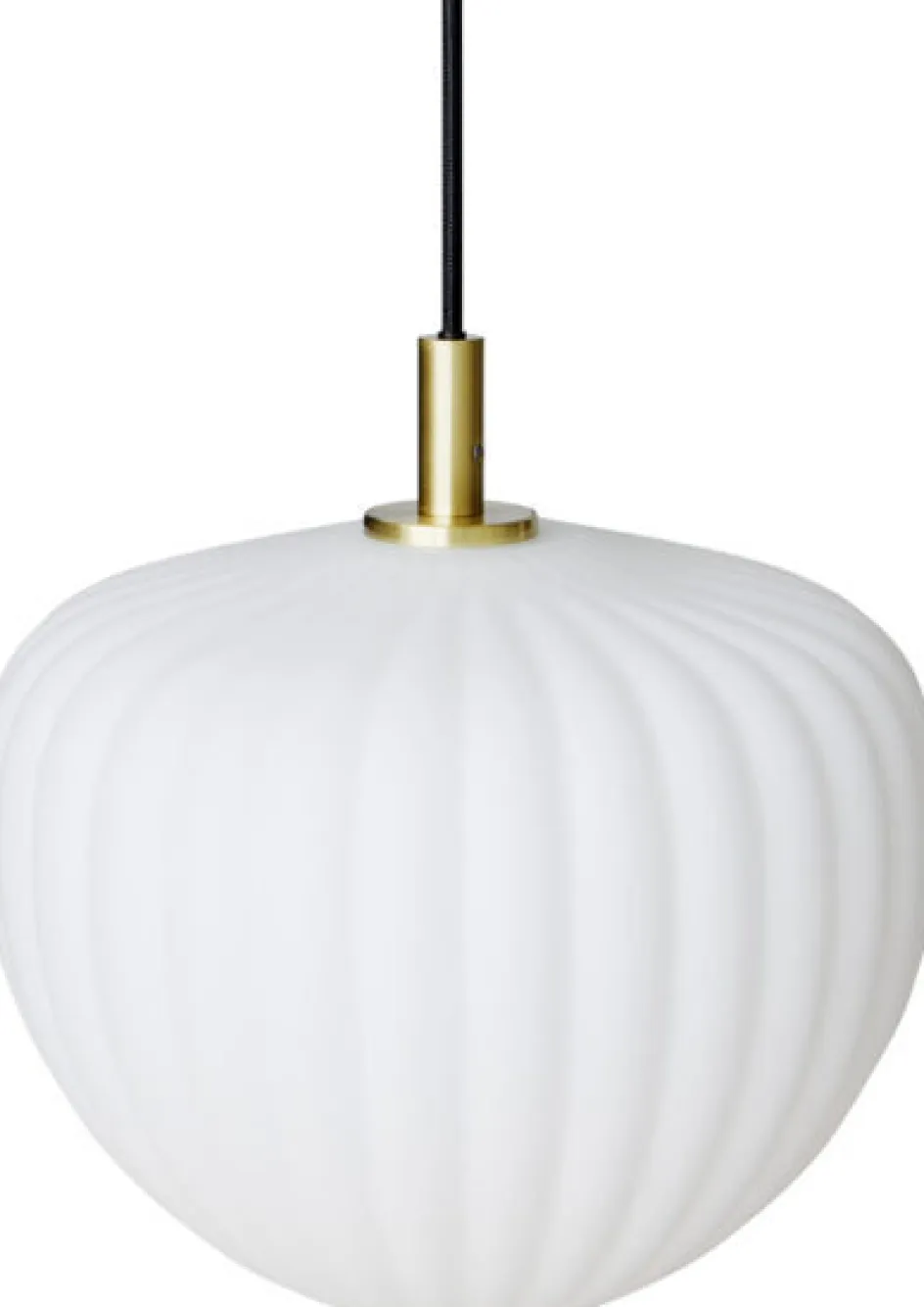 Clearance MOUD Home MOMA Pendel ?27 cm, Hvid/Messing