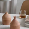 New MOUD Home Rustic Krukke m. Låg H14.5 cm, Terracotta