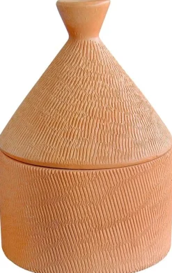 New MOUD Home Rustic Krukke m. Låg H14.5 cm, Terracotta