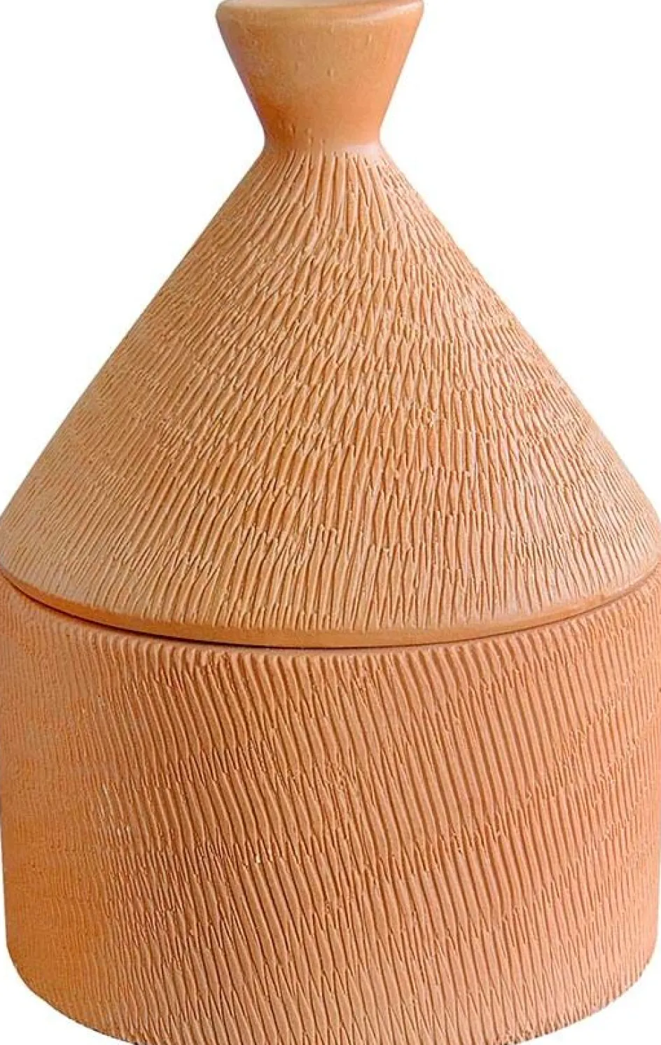 New MOUD Home Rustic Krukke m. Låg H14.5 cm, Terracotta