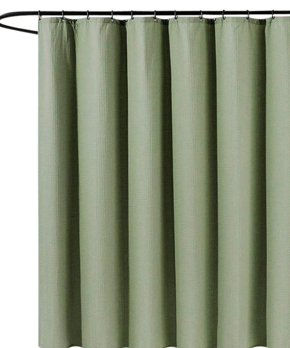 Online MOUD Home Waffle Badeforhæng , Armygrøn