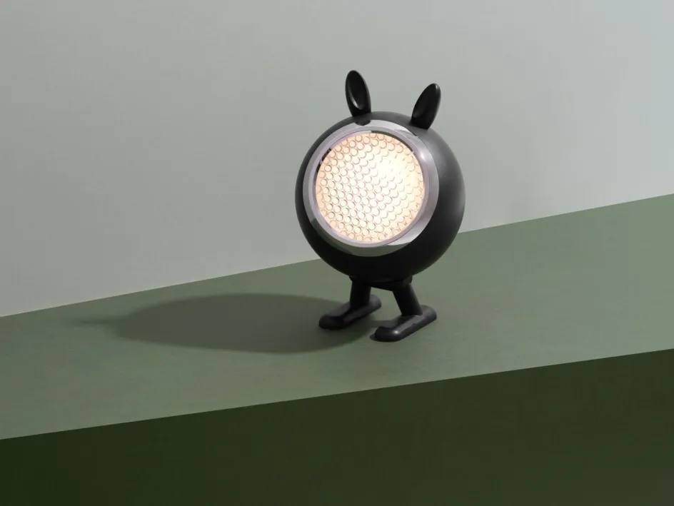 Mr. Wattson Norbitt Øre 3 cm, Sort