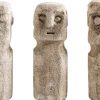 Discount Ray Skulptur 3 stk. 15 cm, Sandsten Stue|Træfigurer Og Figurer