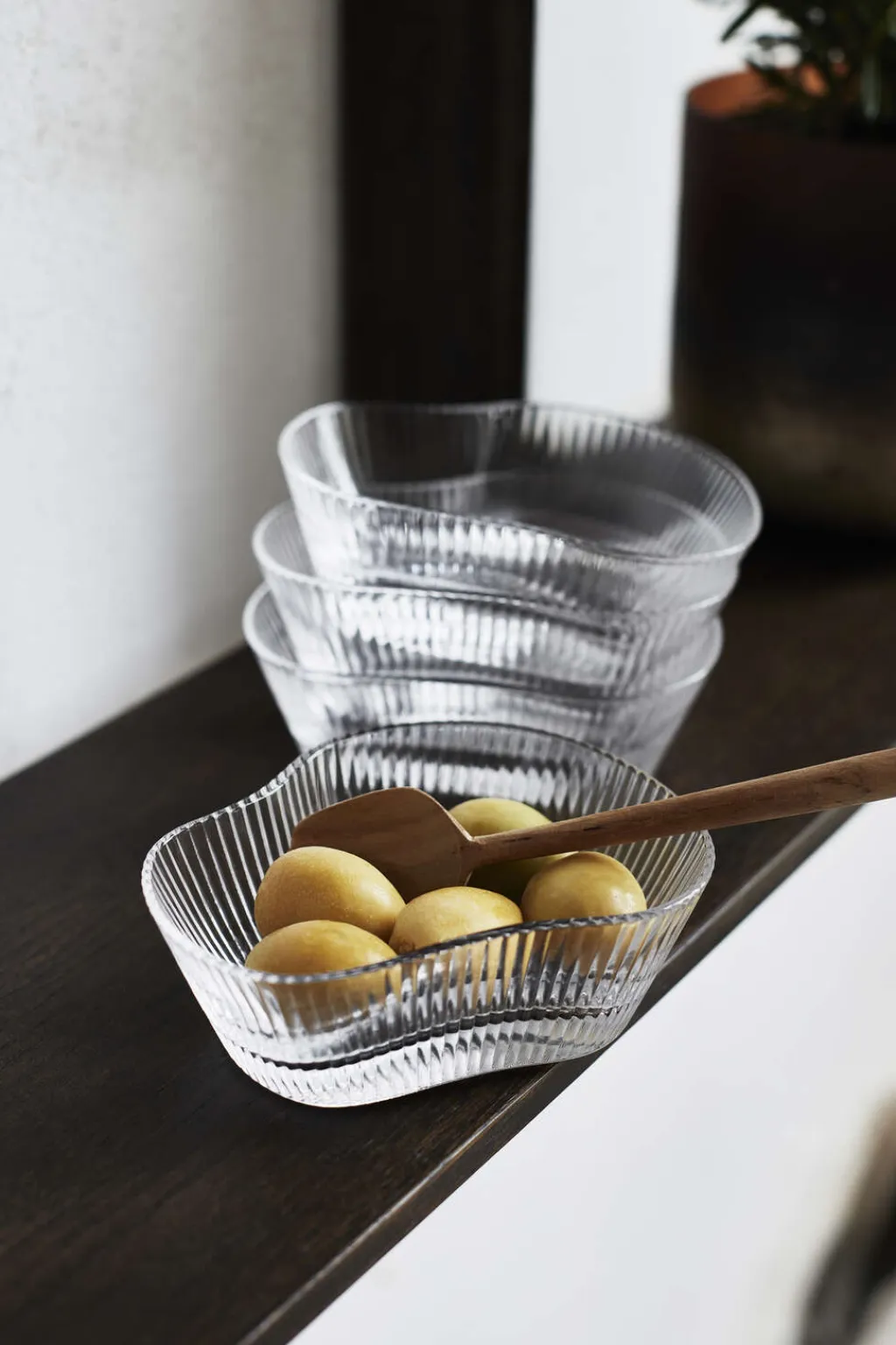Muubs Skåle|Spisestue > Ripe Snackskål 4 stk. Ø12 cm, Klar