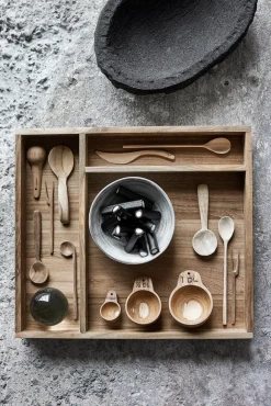 Træske 15 cm, Teak Serveringsbestik