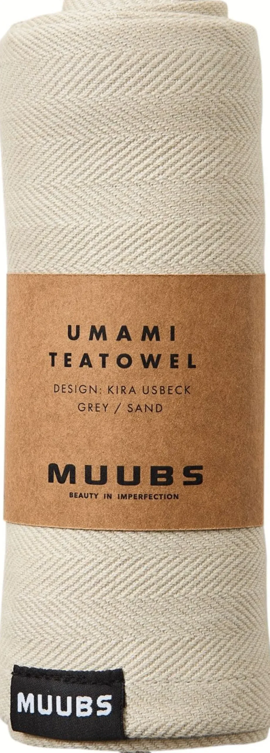 Outlet Muubs Umami Viskestykke 50x70 cm, Grå/Sand
