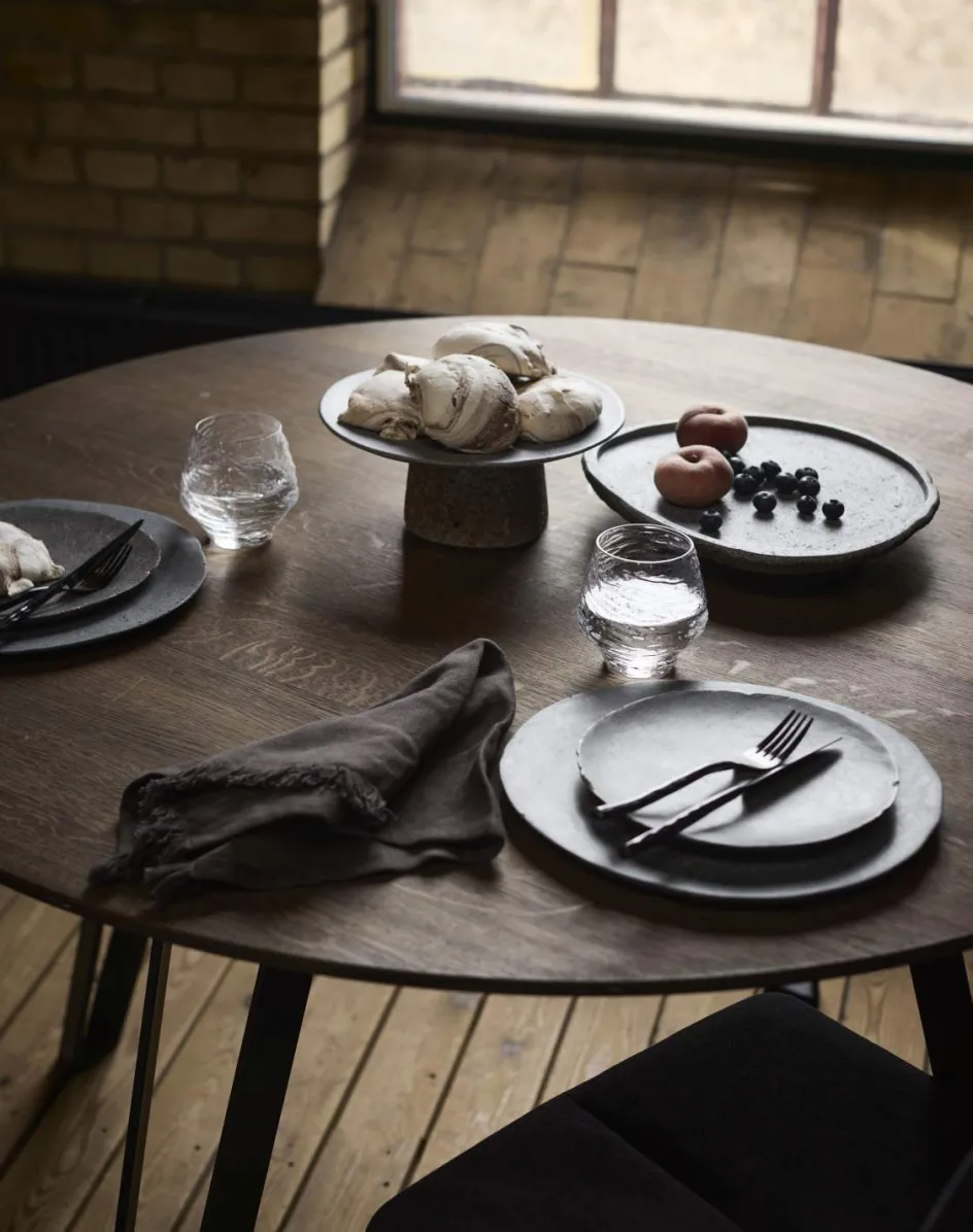 Discount Muubs Valley Serveringsfad Ø30 cm, Grå/Natur