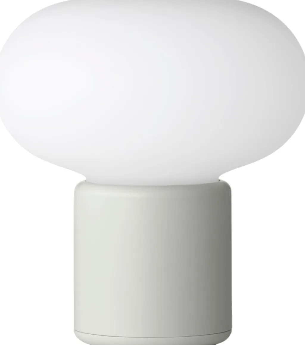 New Works Lamper Til Soveværelset|Bordlamper > Karl-Johan Trådløs Bordlampe H18 cm, Lys Grå