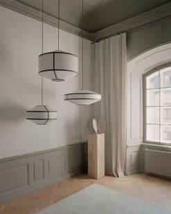 New Works Lamper Til Kontoret|Lamper Til Køkkenet > Kite Pendel , Sort/Hvid