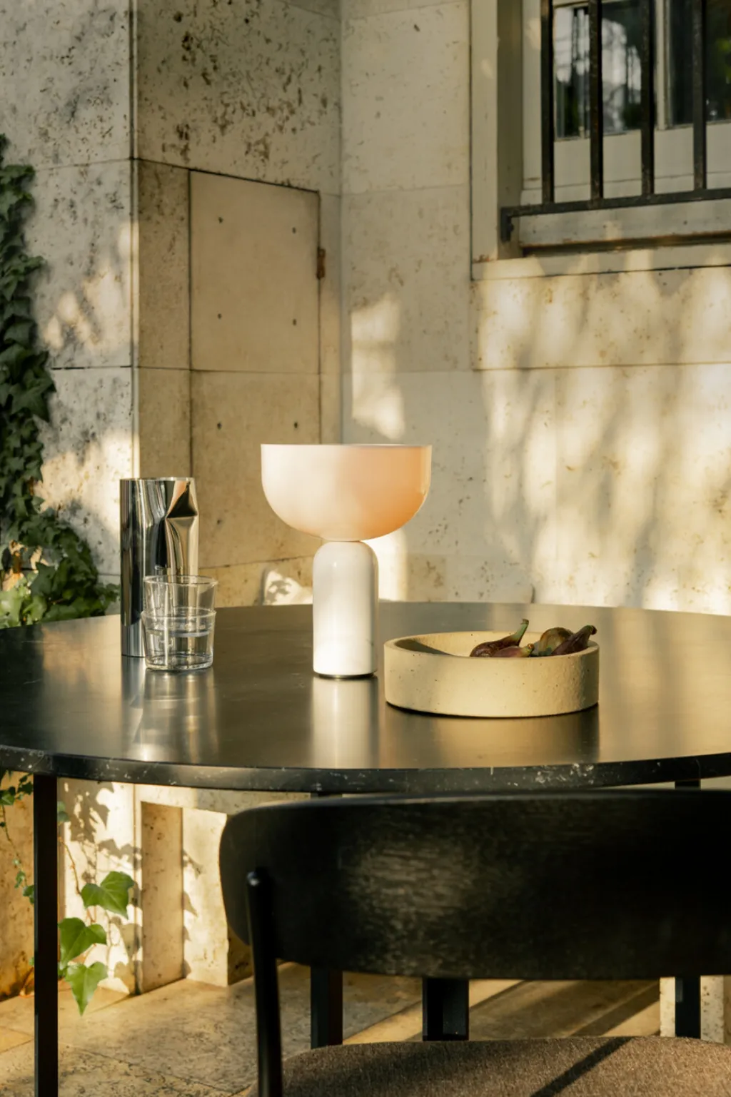 New Kizu Trådløs Bordlampe H24 cm, Hvid Marmor Lamper Til Soveværelset|Bordlamper