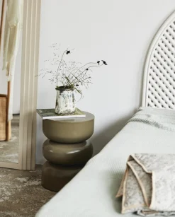 Nordal Borde > Alma Sidebord H50 cm, Mørkegrøn