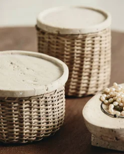 Hot Arica Kurv m. Låg , Rattan Kurve Og Kasser