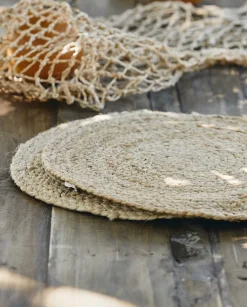 Sale Dækkeserviet Ø35 cm, Jute Dækkeservietter