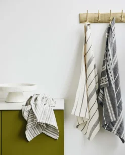 Online Orion Viskestykke 50x70 cm, Offwhite/Sort Køkkentekstiler