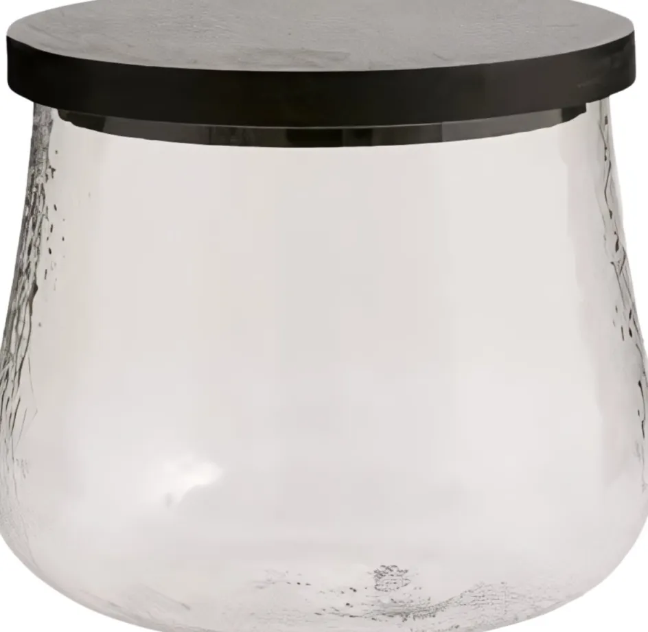 Outlet Nordal Plumsi Opbevaringsglas H, Glas/Bambus