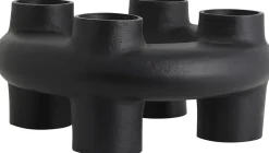 Outlet Nordal Senja Lysestage H17 cm, Sort