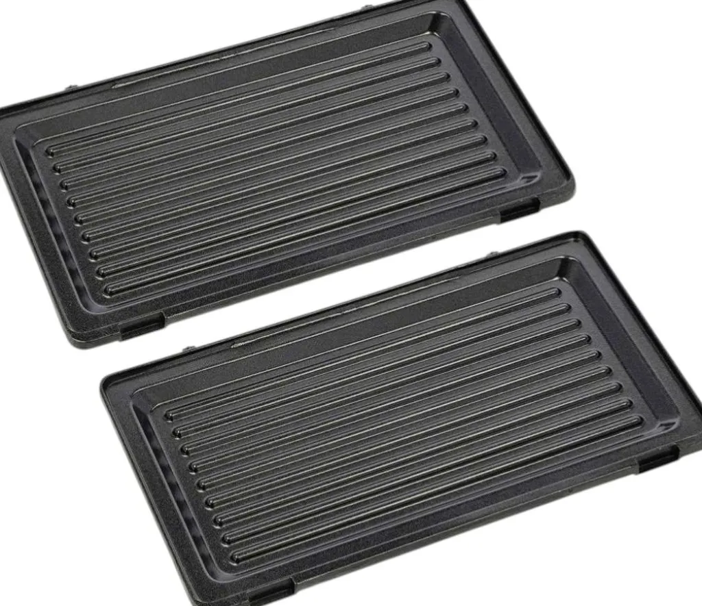 Discount Paniniplader 2 stk, Sort Brødristere Og Bordgrill