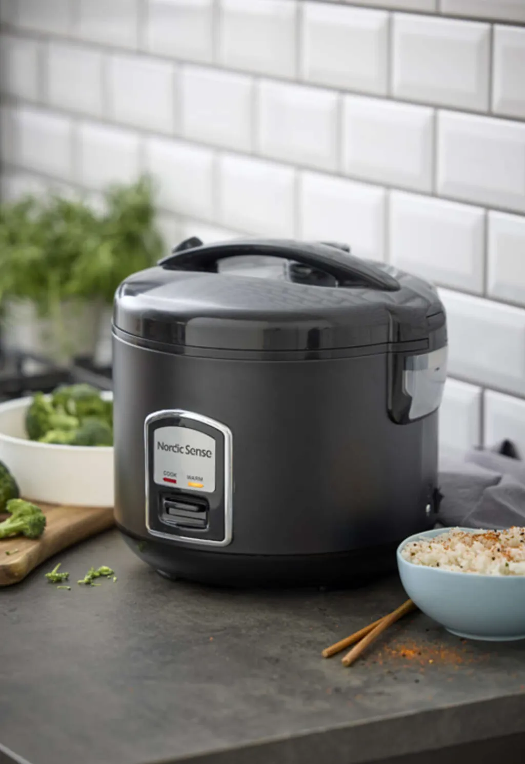 Nordic Sense Tilberedningsapparater > Riskoger 1,8 L, Sort