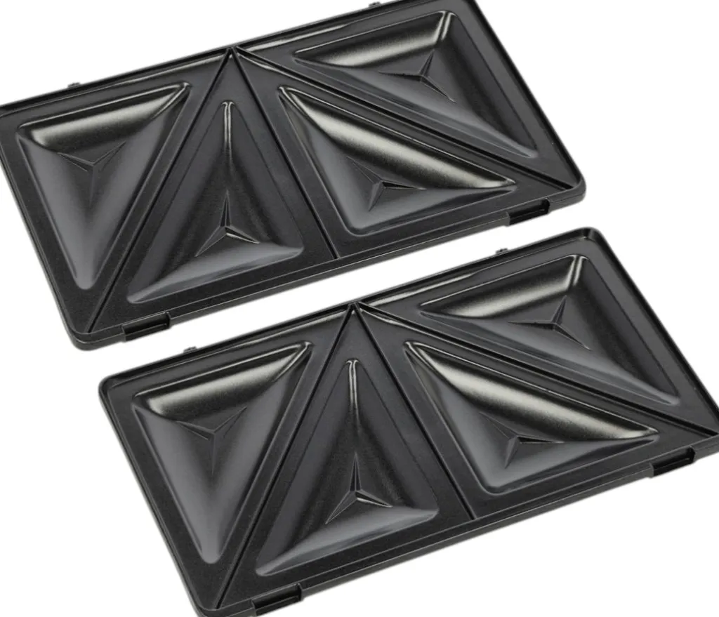 Nordic Sense Brødristere Og Bordgrill > Toastplader 2 stk, Sort