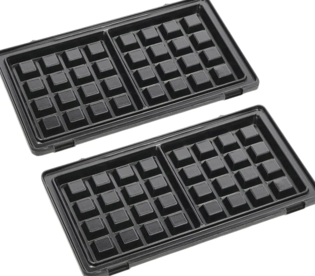 New Vaffelplader 2 stk, Sort Bagning Og Dessertmaskiner