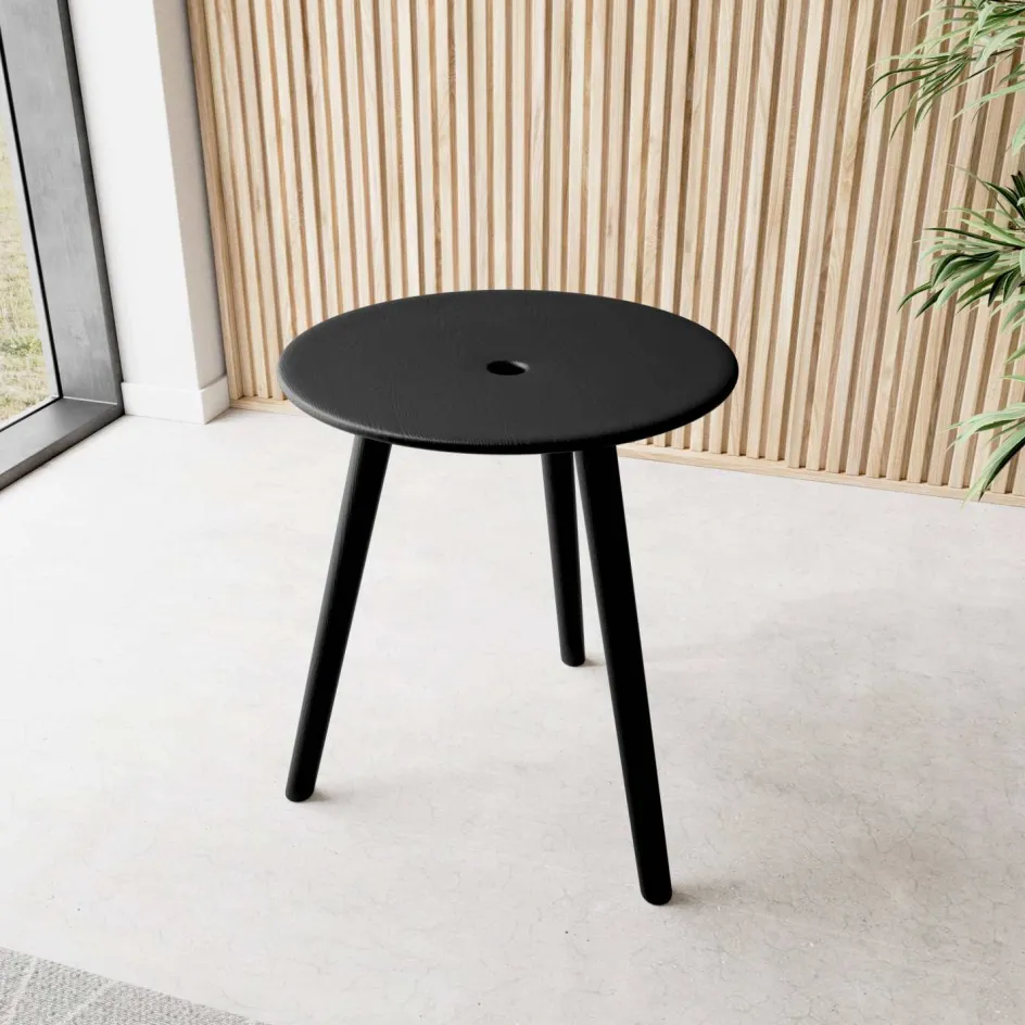 Discount Novoform DiVolo Taburet H45 cm, Sortbejdset Eg