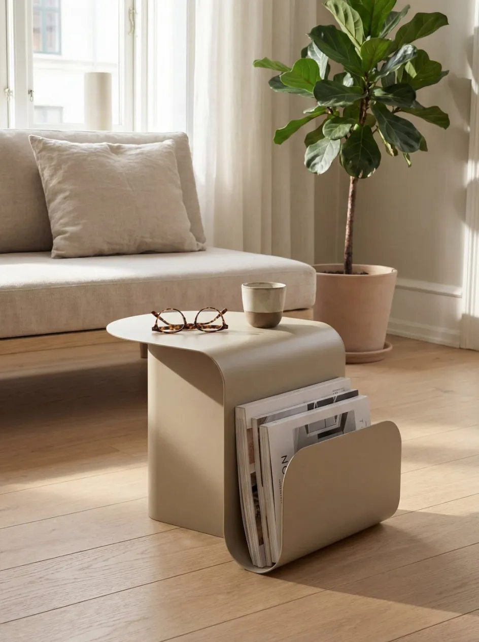 Sale Novoform Yomu Magasinholder Bord 50 cm, Desert Sand