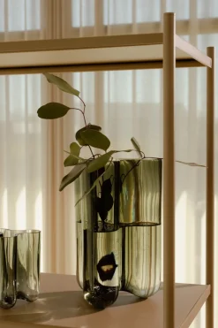 Sale Novoform Clover Vase H, Smoke Green