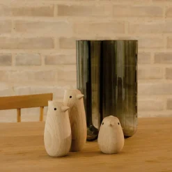 Best Novoform Clover Vase H, Smoke Green