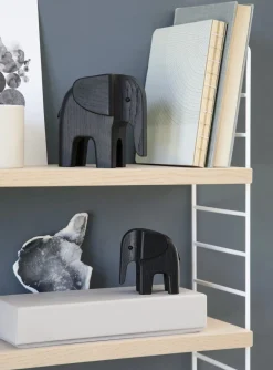 Outlet Elefant, Sortbejdset Eg Træfigurer Og Figurer