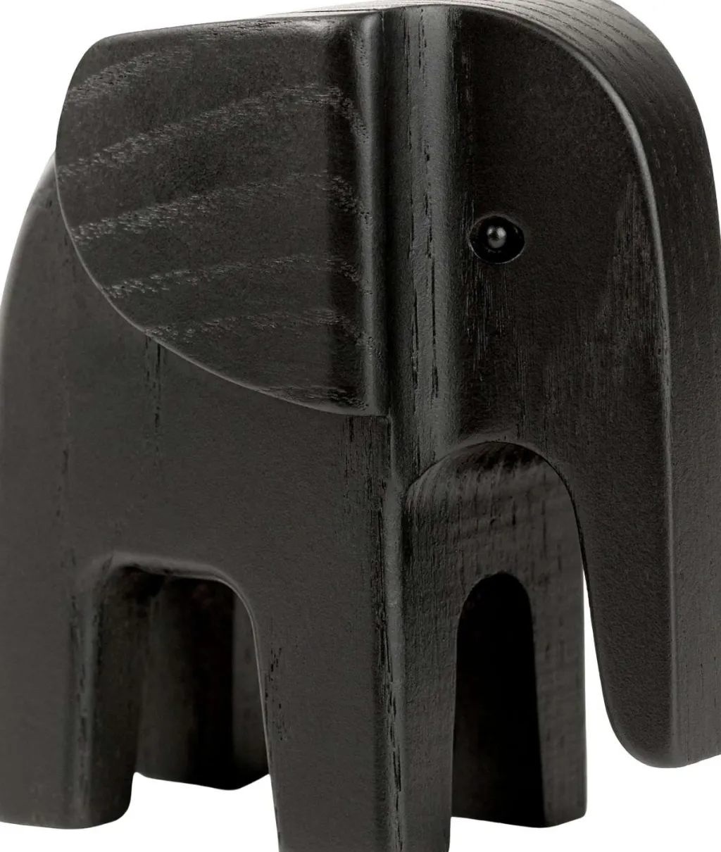 Outlet Elefant, Sortbejdset Eg Træfigurer Og Figurer