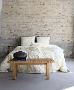 OMHU Soveværelsestekstiler > x Mads Barfod Wave Grid Sengetøj 140x200 cm, Vanilje