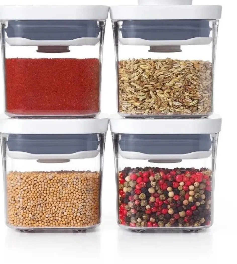 Hot OXO Good Grips Mini POP Opbevaringsbøtte 4 stk. 0,2 L, Transparent Hvid