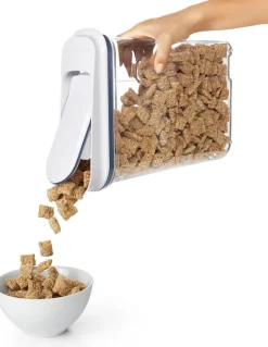 Hot Good Grips POP Dispenser 4,2 L, Transparent Hvid Opbevaring Til Køkkenet|Madopbevaring