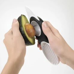 Sale 3-i-1 Avocadodeler, Hvid Skrælleredskaber