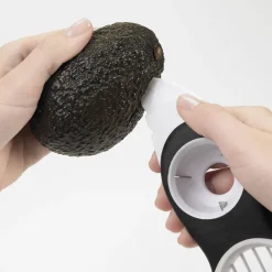 Sale 3-i-1 Avocadodeler, Hvid Skrælleredskaber
