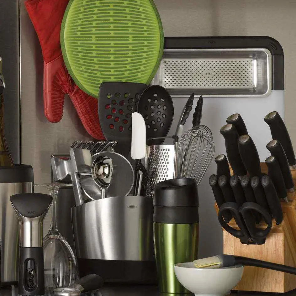 Discount OXO Køkkenredskabsholder H16 cm, Stål