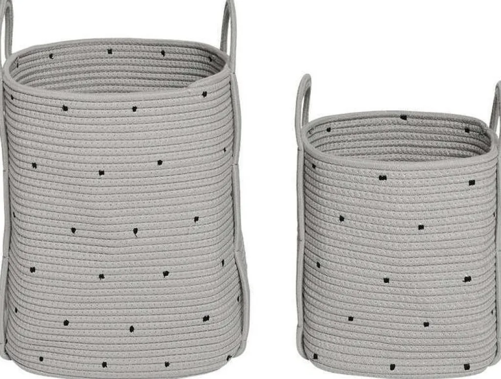 OYOY Kurve Og Kasser > Dot Kurv 2 stk, Clay