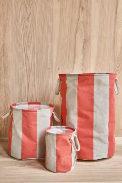 Outlet OYOY Kara Opbevaringskurv 2 stk. H32 cm, Cherry Red