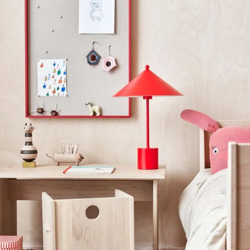 Discount Kasa Bordlampe H50 cm, Cherry Red Bordlamper