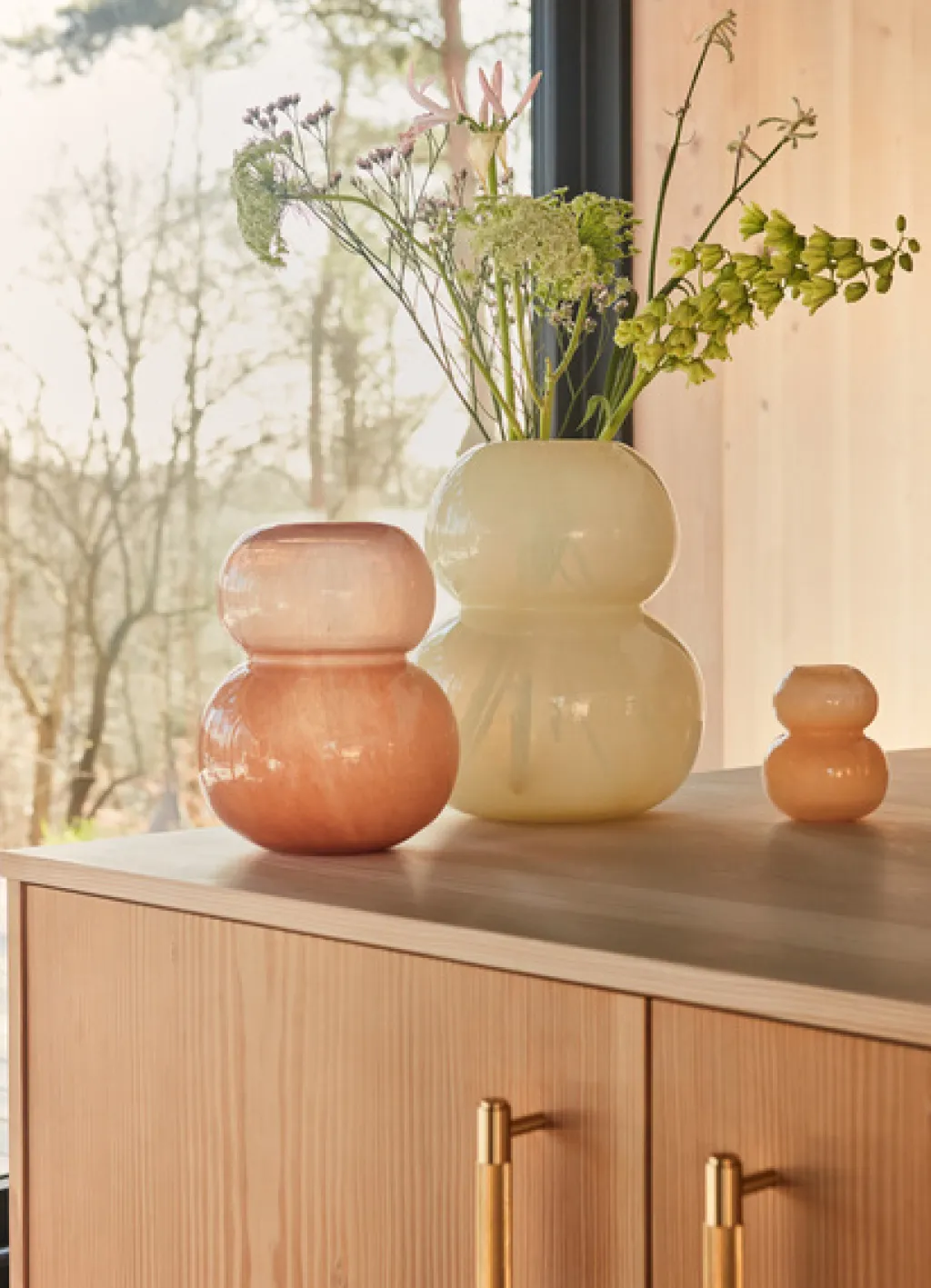 Sale Lasi Vase H12,5 cm, Stue|Vaser