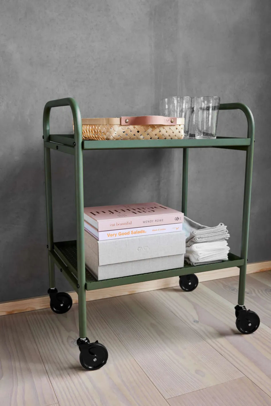 Online OYOY Maki Trolley H70 cm, Olive