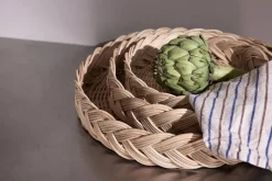 Sale OYOY Maru Brødkurv Ø34 cm, Rattan