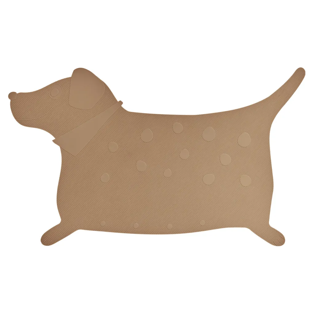Børn OYOY Mini Tæpper Og Måtter|Øvrige Børnetekstiler > Bademåtte Lille Finn 35,5x57 cm, Camel