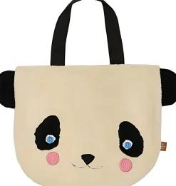 Darling Panda Mulepose 40x32 cm, Hvid/Sort Børn Tasker Og Muleposer|Opbevaring Til Børneværelset