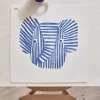 Online Dækkeserviet Elefant Erik 38x38 cm, Blå Dækkeservietter