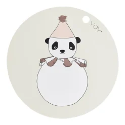 Online OYOY Mini Dækkeserviet Pompom Panda Ø39 cm, Offwhite