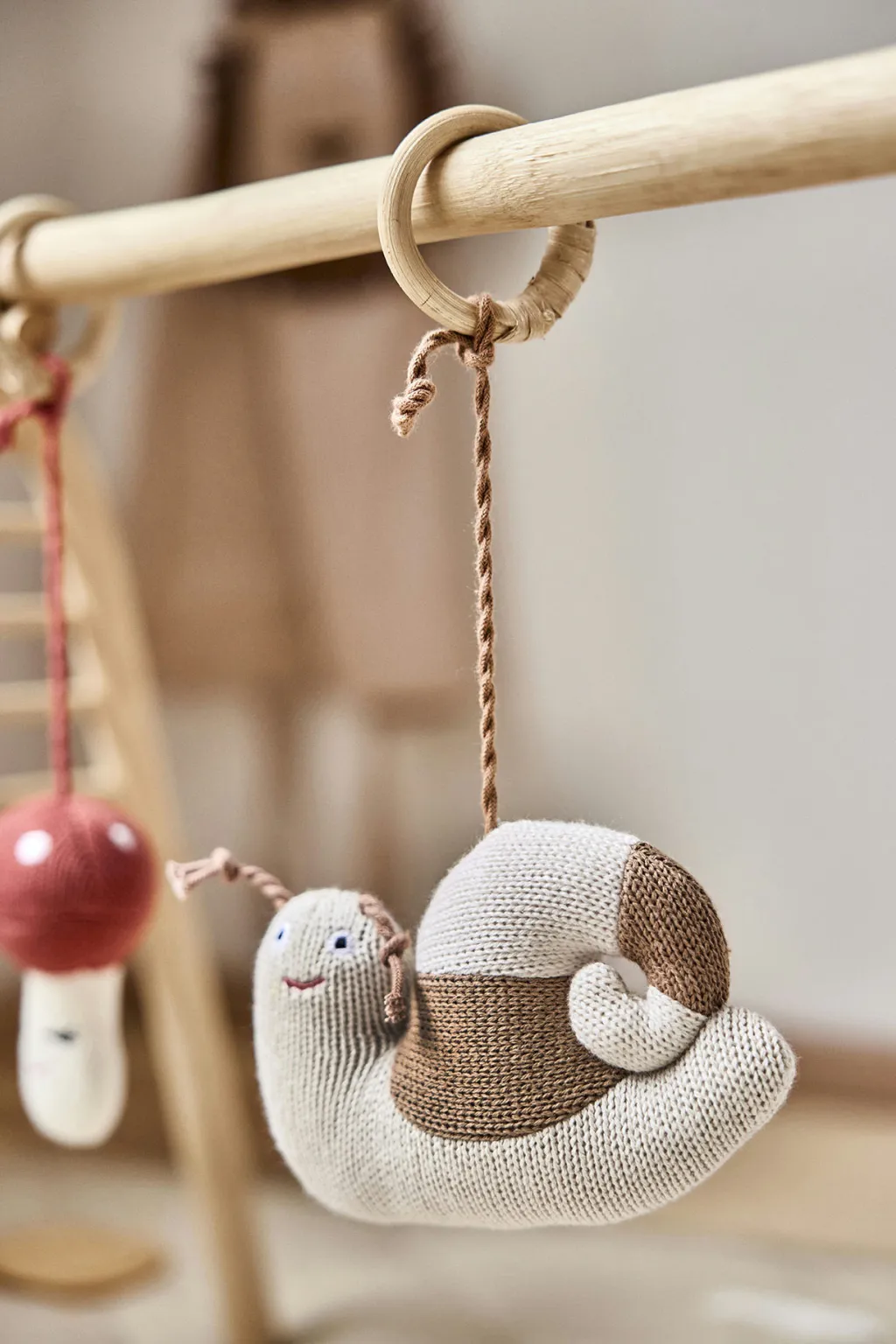 Børn OYOY Mini Musikuroer Og Aktivitetsophæng|Børneværelse > Forest Play Gym Legetøj 3 stk. H9 cm, Brun/Grøn/Rød