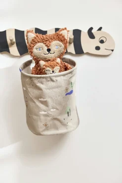 Discount OYOY Mini Foxy Opbevaringskurv 2 stk. H22 cm, Beige/Blå