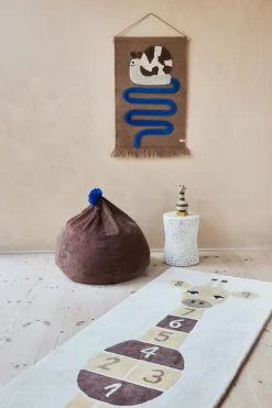 Børn OYOY Mini Legetæpper Og Tumlemåtter|Tæpper Og Måtter > Hinketæppe Giraf 75x180 cm,